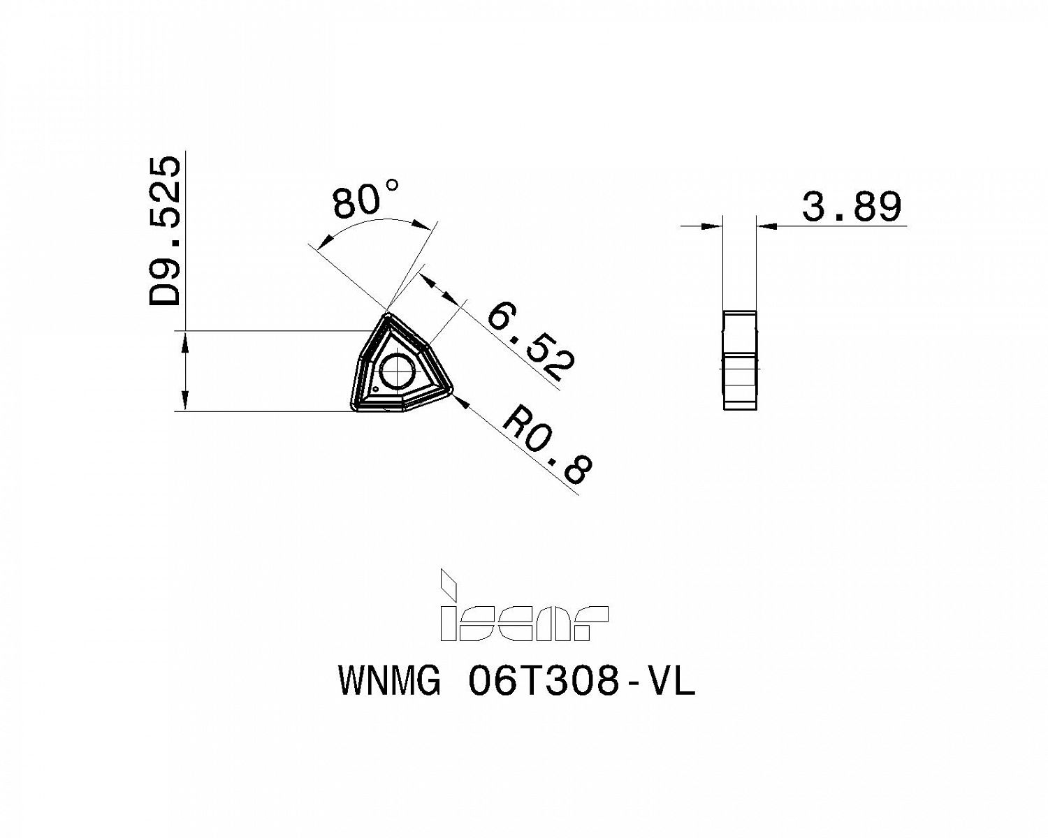 WNMG 06T308-VL IC908 пластина