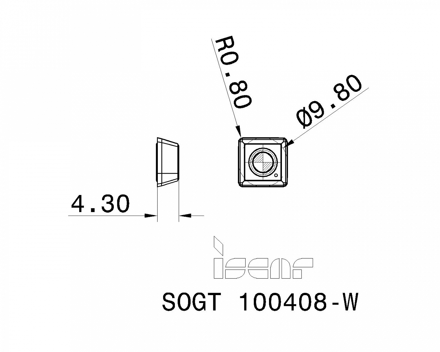 SOGT 100408-W IC808 пластина