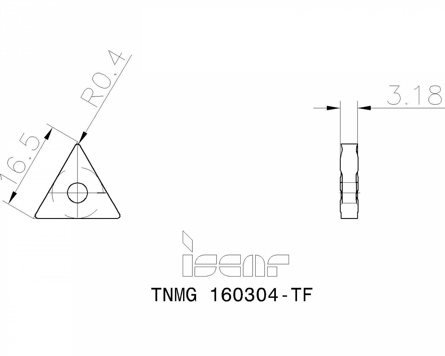 TNMG 160304-TF IC9250 пластина