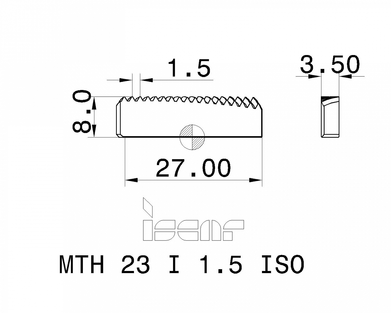 MTH 23 I 1.5 ISO IC908 пластина