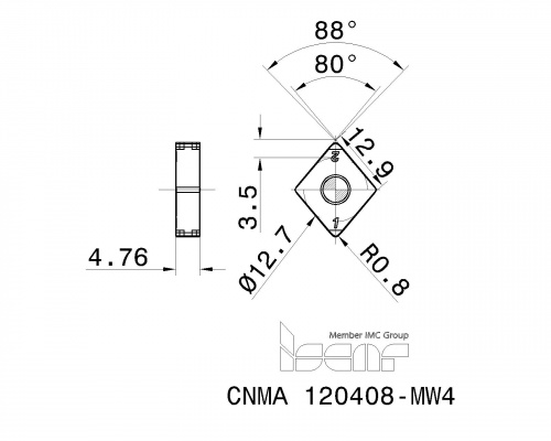 CNMA 120408-MW4 IB25HC пластина