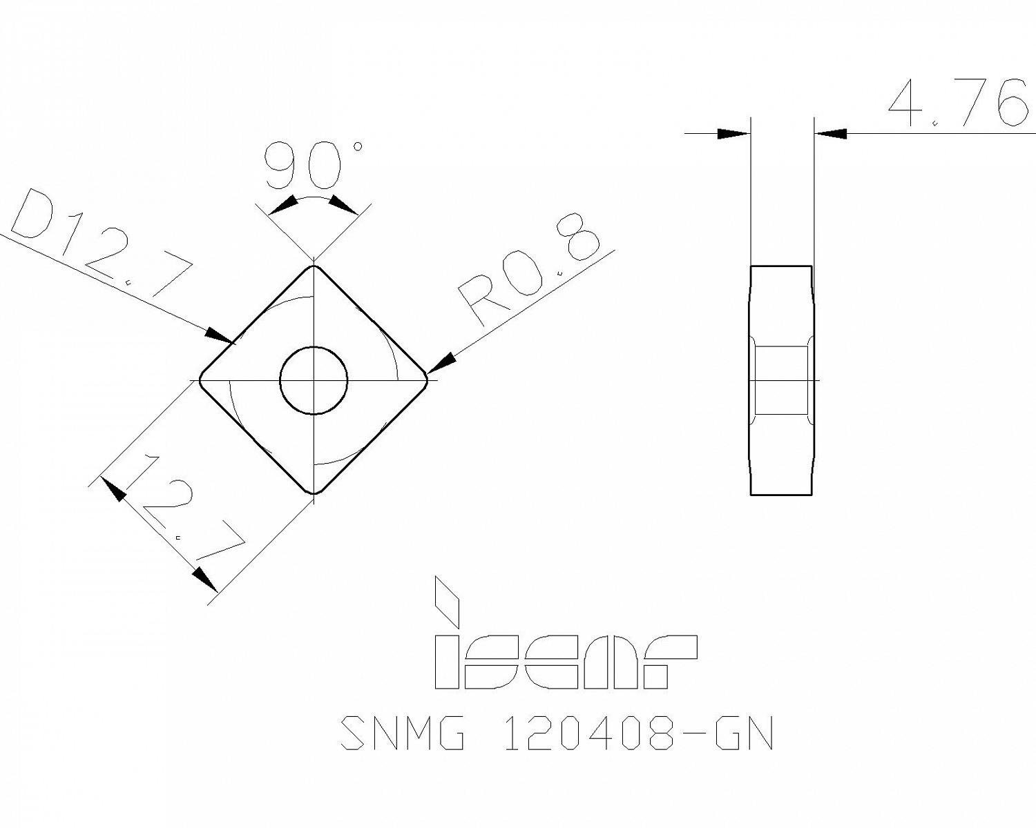 SNMG 120408-GN IC8150 пластина