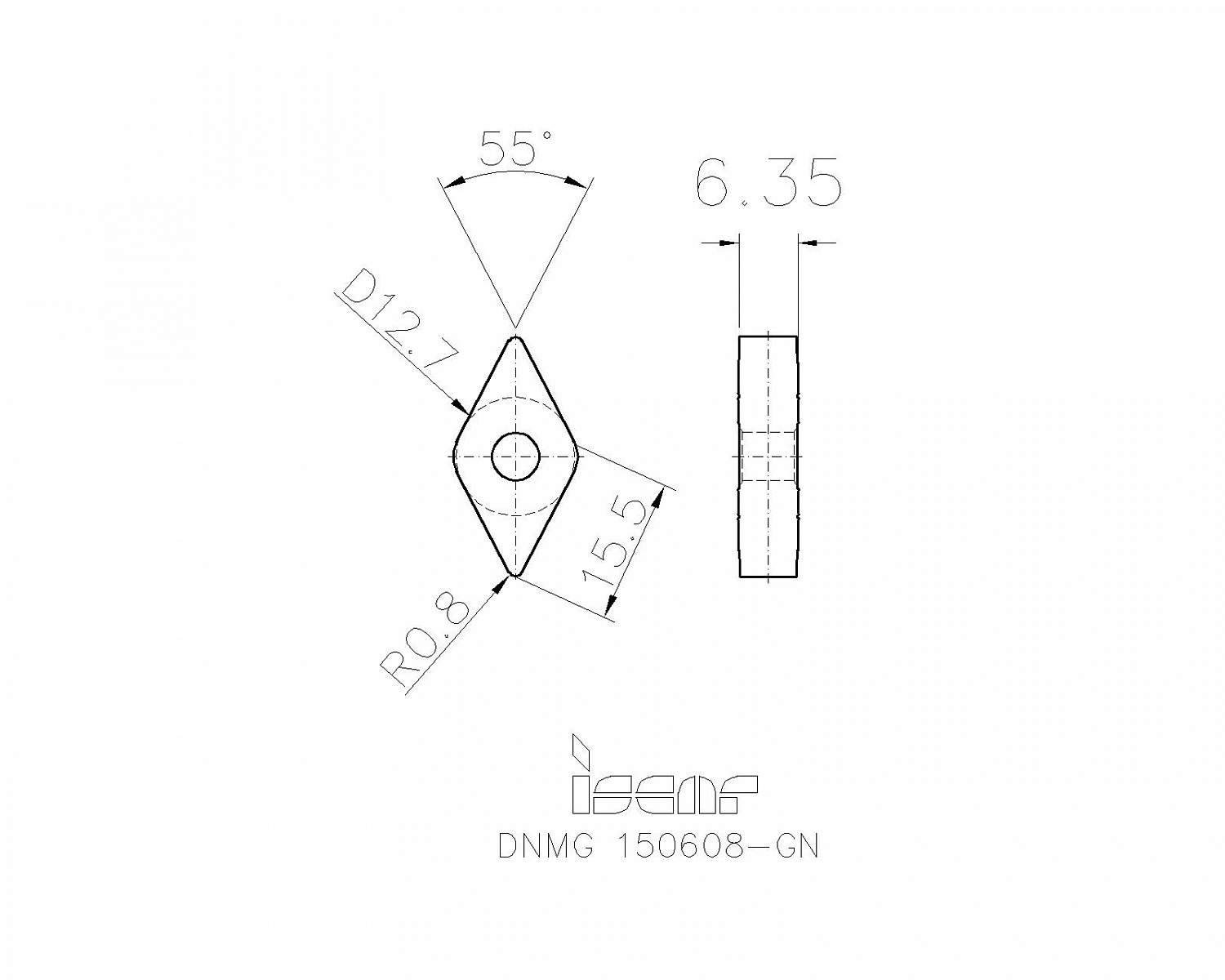 DNMG 150608-GN IC8250 пластина
