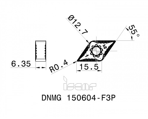 DNMG 150604-F3P IC8150 пластина