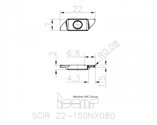 SCIR 22-150NX080 IC1008 пластина