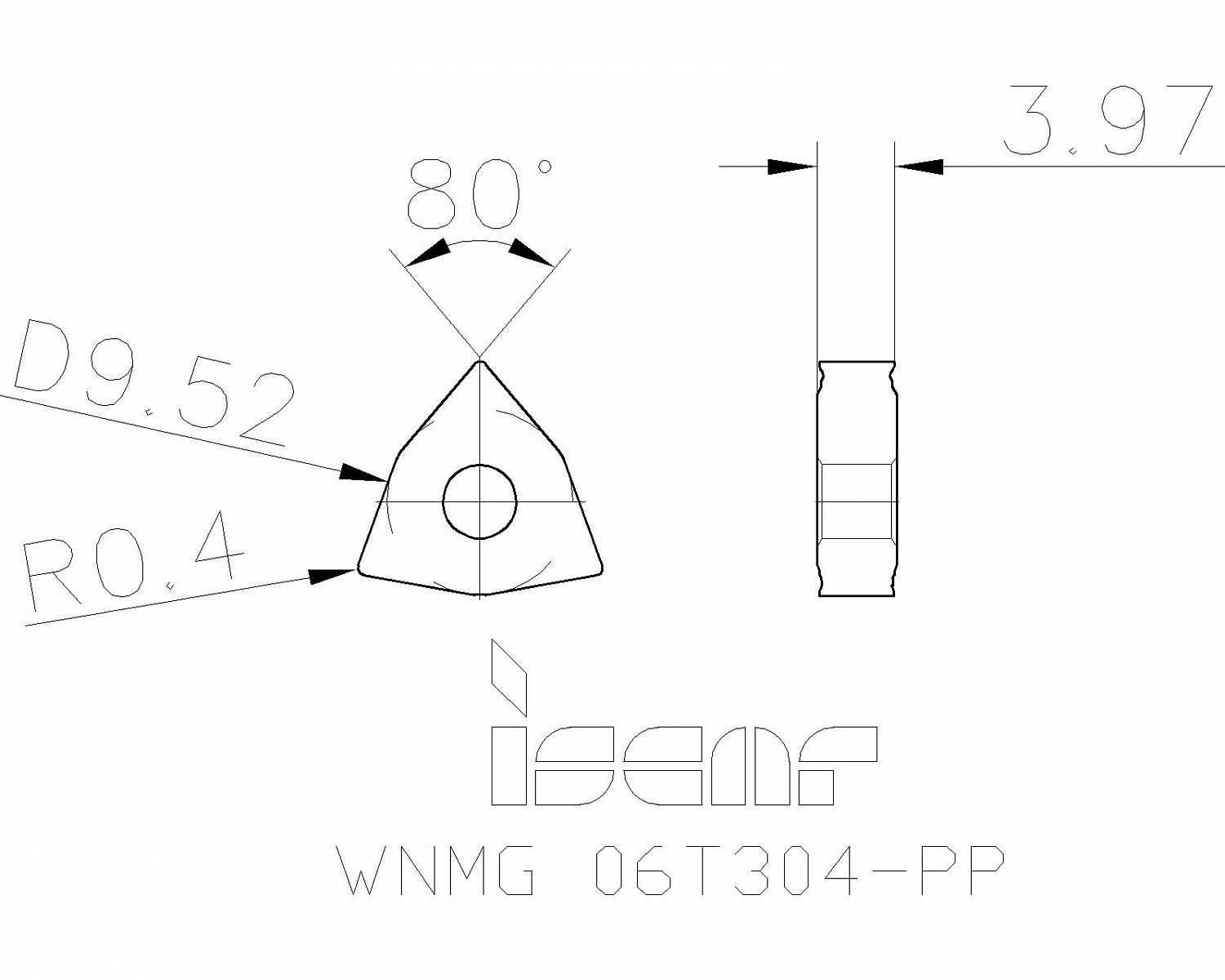 WNMG 06T304-PP IC10 пластина