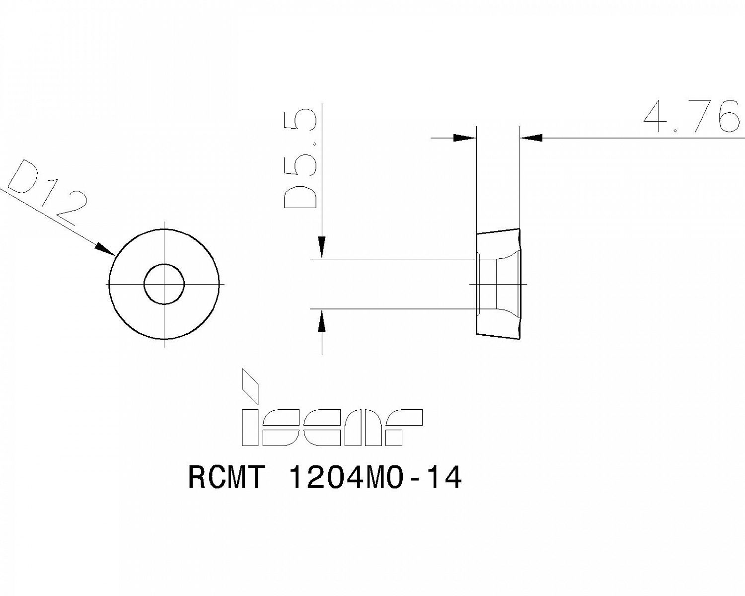 RCMT 1204M0-14 IC20 пластина