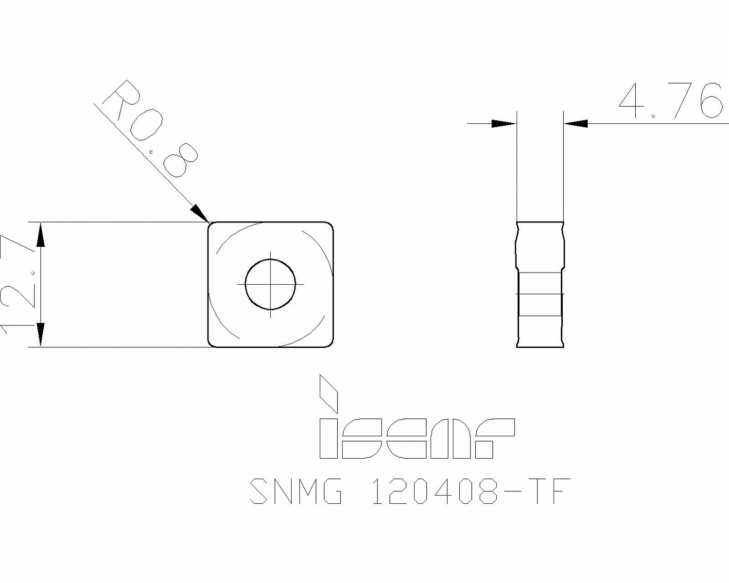 SNMG 120408-TF IC8250 пластина