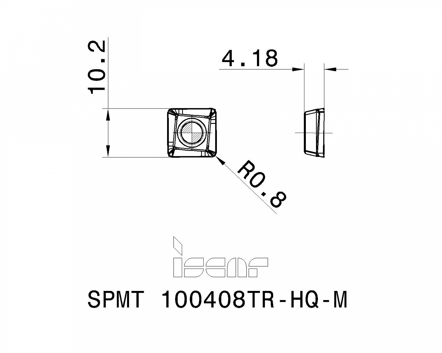 SPMT 100408TR-HQ-M IC328 пластина