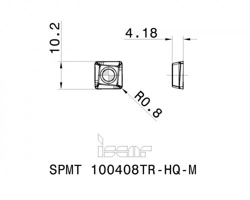 SPMT 100408TR-HQ-M IC328 пластина