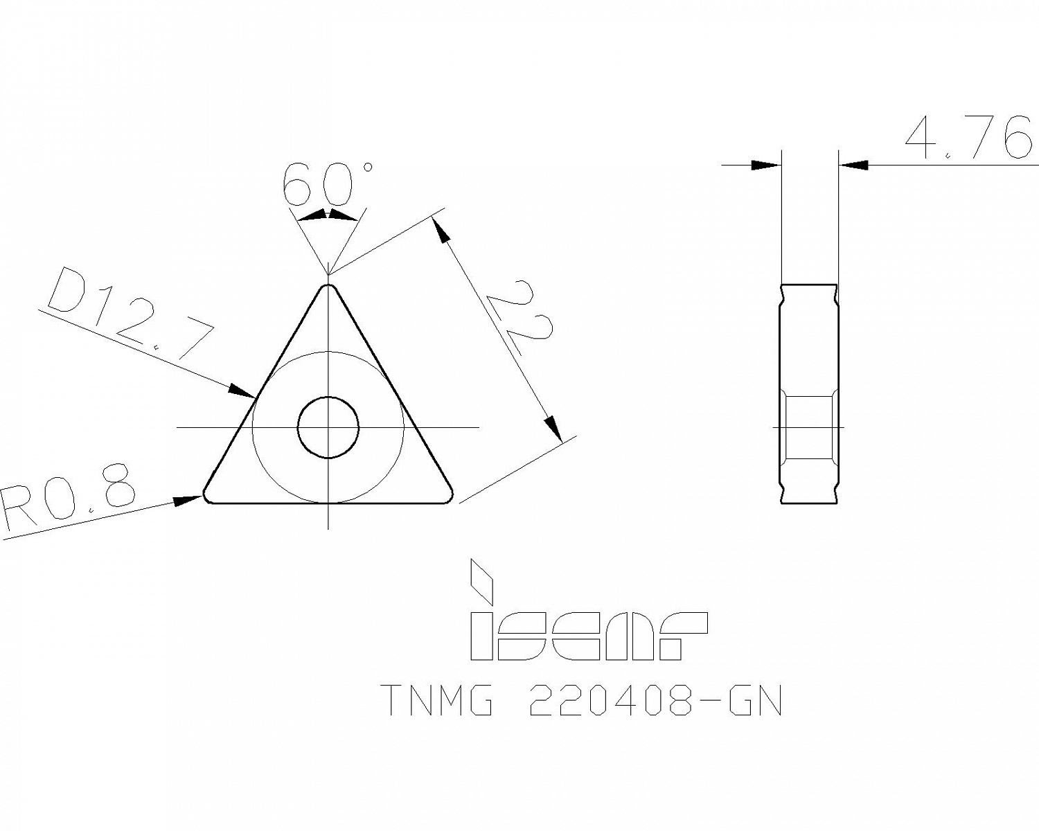 TNMG 220408-GN IC8350 пластина
