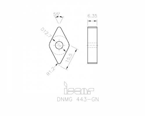 DNMG 150612-GN IC9250 пластина