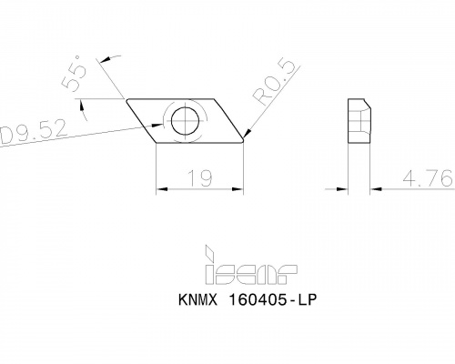 KNMX 160405-LP IC9250 пластина