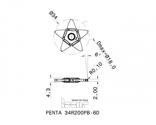 PENTA 34R200PB-6D IC908 пластина