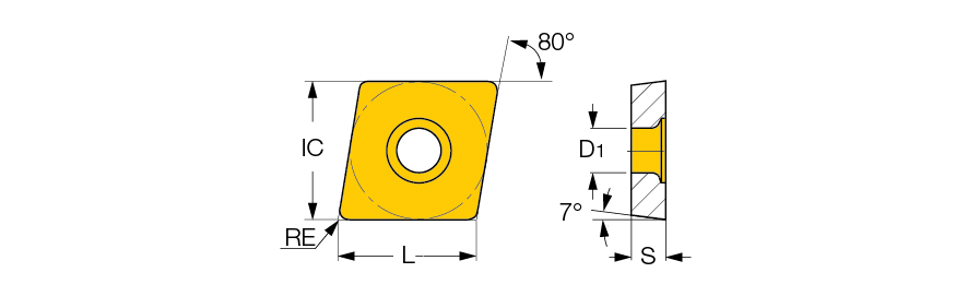 CCMT 09T304-SM IC20 пластина